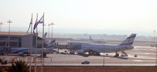 Der wichtigste Flughafen Israels: Ben Gurion. (© Matthias Hinrichsen)