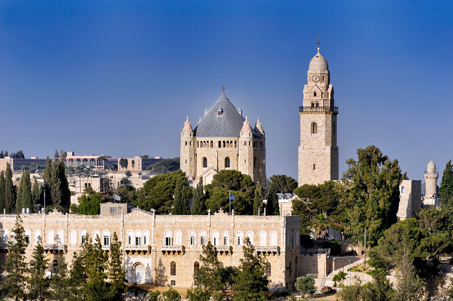  Dormitio-Abtei ist eins in Jerusalem