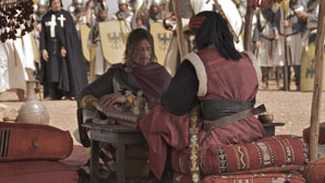 Der Legende nach gewann Friedrich II. Jerusalem bei einer Schachpartie (Spielszene). (© ZDF, Thomas Bianga)