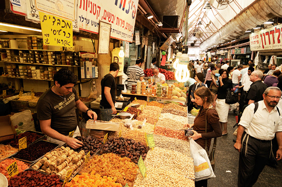Jerusalem ist das wichtigste touristische Ziel in Israel, dazu gehört auch der Mahane Yehuda Markt. (Foto: Matthias Hinrichsen)
