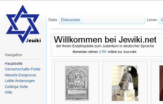 Unter www.jewiki.net befindet sich die neue Online-Enzyklopädie zum Judentum. (© Matthias Hinrichsen)