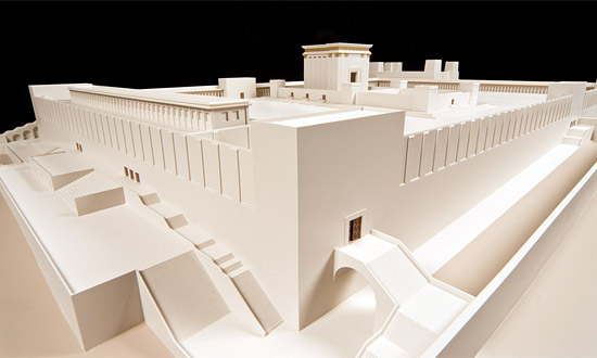 Modell des Herodianischen Tempels im Bibelhaus Erlebnis Museum. (© Bibelhaus Erlebnis Museum)