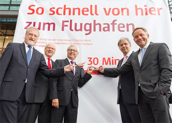 Präsentation der BER-Verbindungen zum neuen internationalen Flughafen Berlin Brandenburg Willy Brandt. (© Berliner Flughäfen GmbH) 