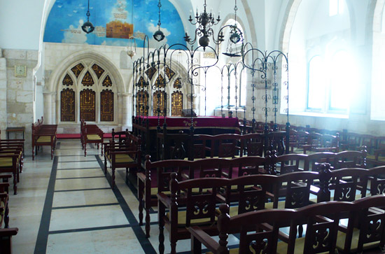 Sepahrdische Synagoge in Jerusalem. (© Matthias Hinrichsen)