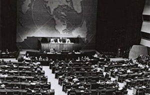Sitzung der UN-Generalversammlung am 29.11.1947 (© GPO Archiv)
