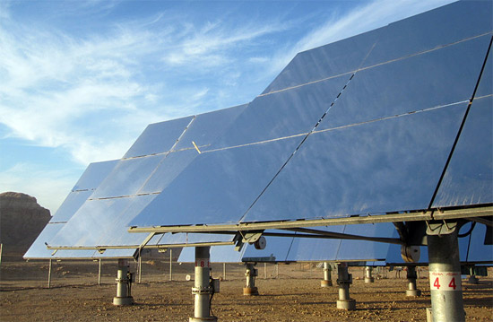Solaranlage in der israelischen Arava-Wüste. (© BDEW)