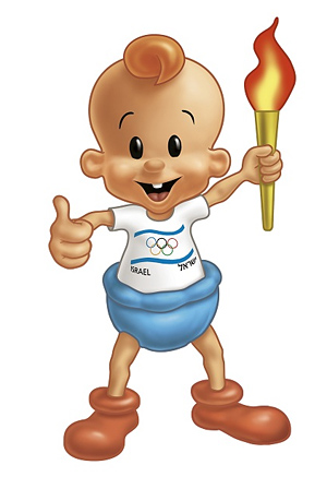 Das Bamba-Baby als israelisches Olympia-Maskottchen 2012.