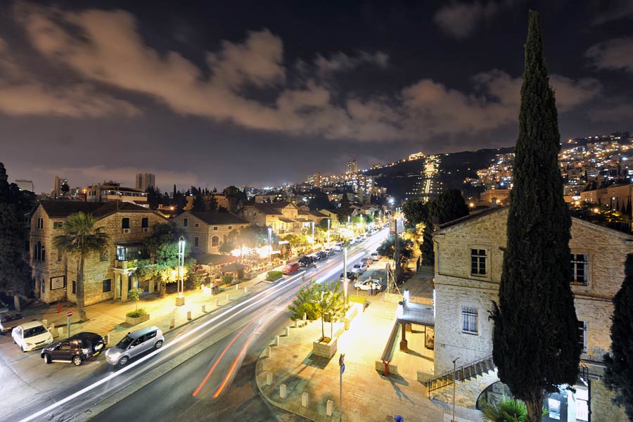 Ausblick von der Terrasse des Colony Hotel Haifa.