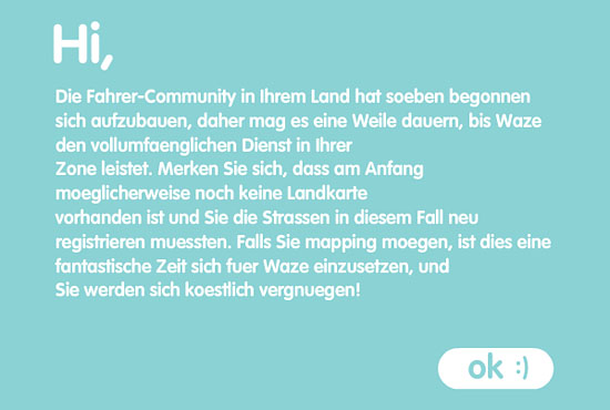 Wie weit ist Waze in Deutschland? (© Waze Website)