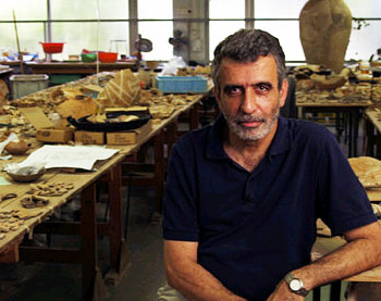 Der führende israelische Archäologe Prof. Israel Finkelstein. Er verweist darauf, dass es keinen einzigen archäologischen Beleg für die Existenz des Tempels Salomons gibt. (© Arte)