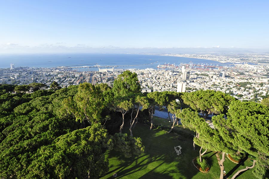 Die Aussicht vom Dan Carmel Hotel Haifa