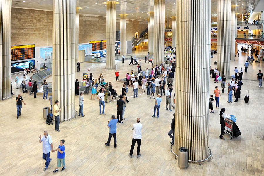 Empfangshalle Flughafen Ben Gurion, Israel