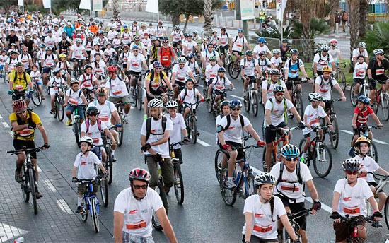 30.000 Freizeit-Radler werden am 15. Oktober in Tel Aviv zum Turki Cycling erwartet. (© Tel Aviv Tourismusbüro/Veranstalter)