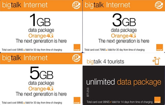 Für das sichere Internet in Israel bieten sich zeitlich begrenzte SIM-Cards von Orange an, die preiswert und zuverlässig sind. 