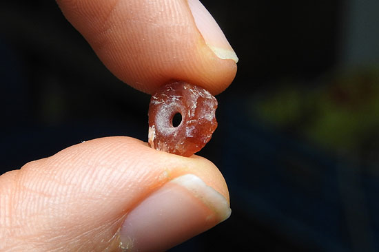 Klein, aber sehr bedeutend: 7000 Jahre alte Perle. (© Ronit Lupu/IAA)