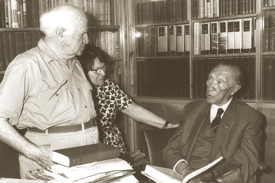 David Ben Gurion und Konrad Adenauer