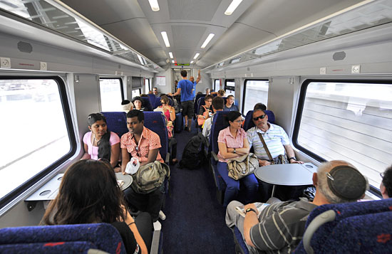 Von Haifa nach Bet Shean in nur 57 Minuten, möglich mit der neuen Zugverbindung. (© Matthias Hinrichsen)