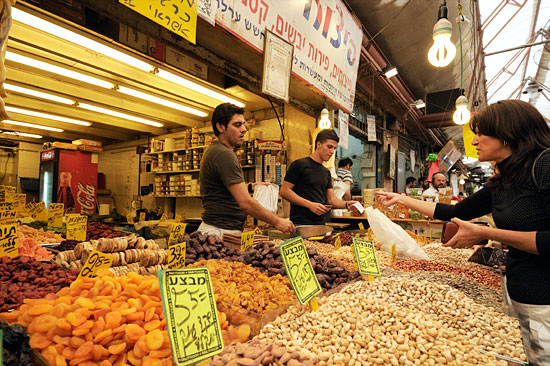 Der Mahane Yehuda ist der größte Markt in Jerusalem. (© Matthias Hinrichsen)