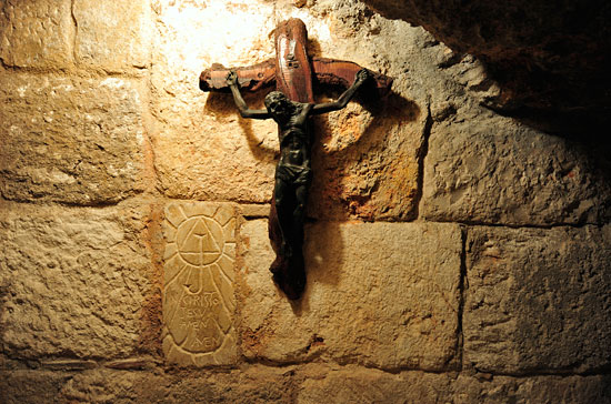 Jesus-Kreuz in der Geburtskirche Bethlehem. (© Matthias Hinrichsen)