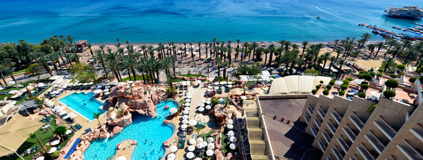 Blick vom Hotel in Eilat auf den Golf von Aquaba. (© Matthias Hinrichsen)