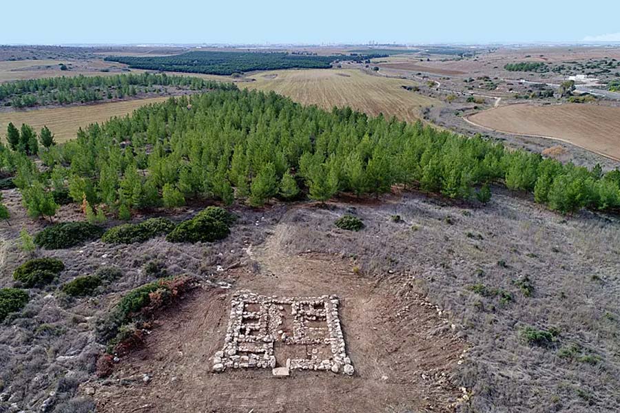 Die ehemalige kanaanitische Festung beim Kibbuz Galon.