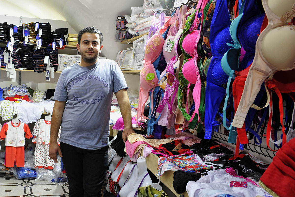 Muslimischer Verkäufer in Jerusalem