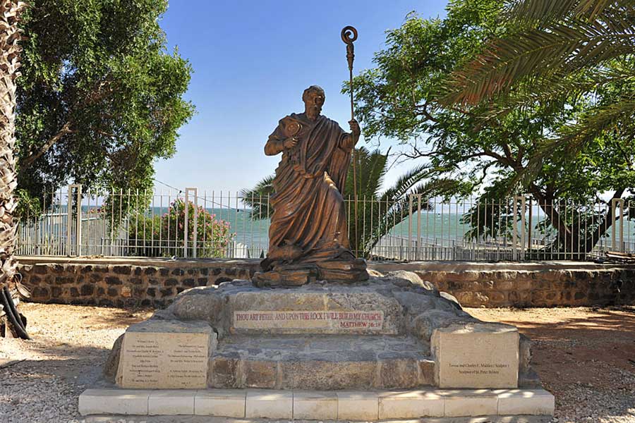 Denkmal Apostel Petrus in Kapernaum