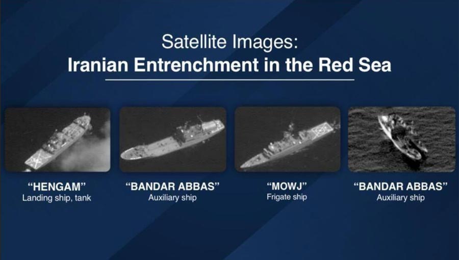 Iranische Kriegsschiffe im Roten Meer 