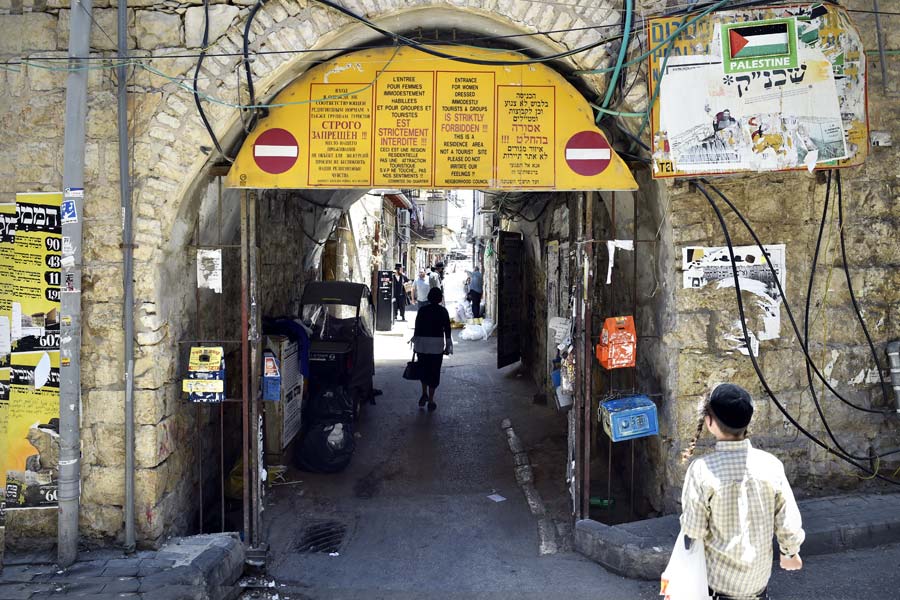 Zugang verboten für Touristen in Mea Shearim