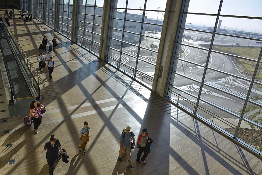 Passagiere Flughafen Ben Gurion Israel