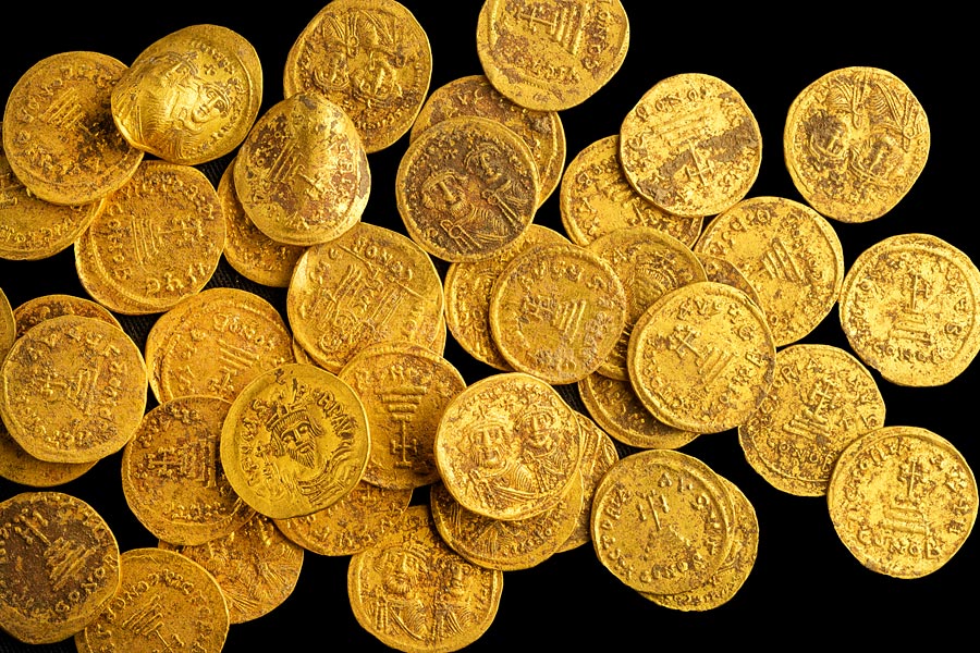 Goldmünzenfund in Israel