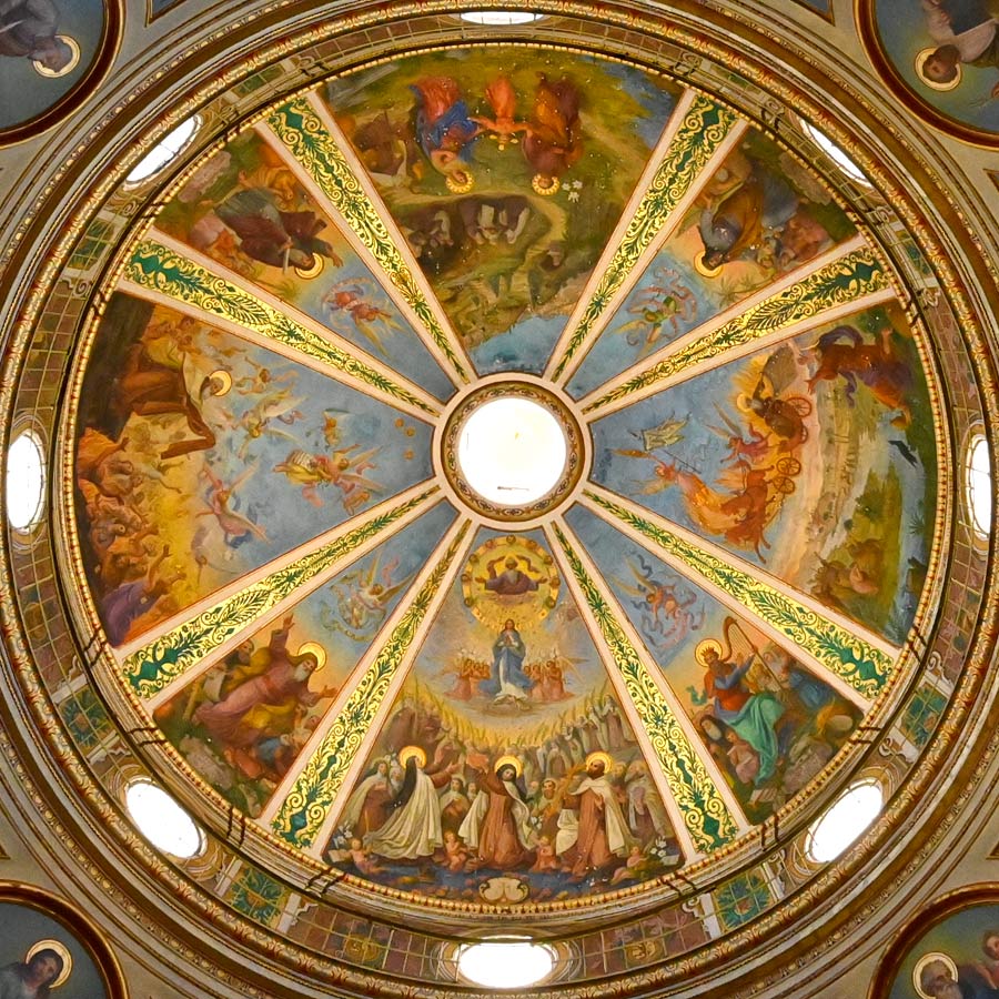 Gemälde in der Kuppel der Klosterkirche Stella Maris in Haifa