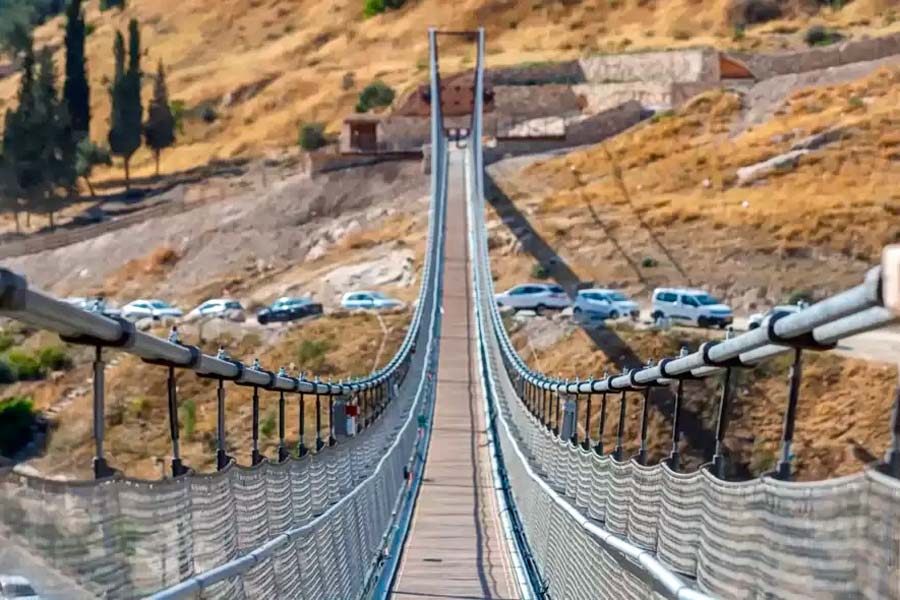 Eine neue Attraktion in der Hauptstadt Jerusalem: 202 Meter lange Fußgängerbrücke
