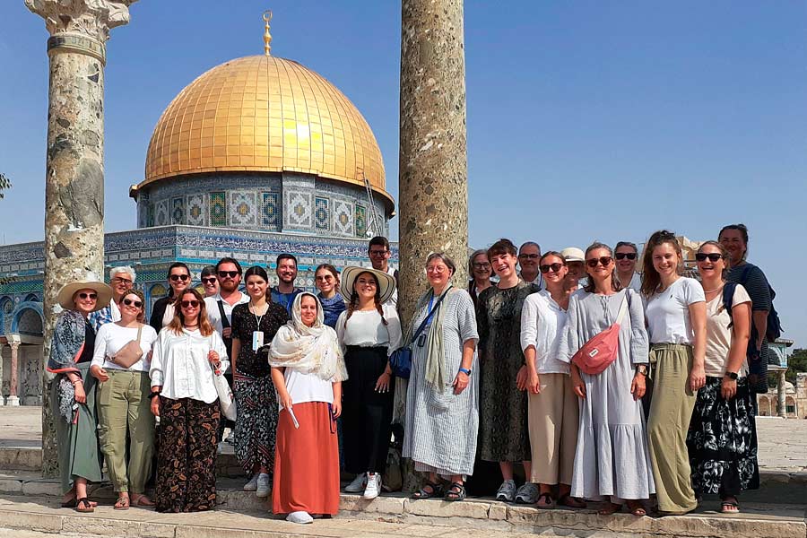 Reisegruppen in Jerusalem
